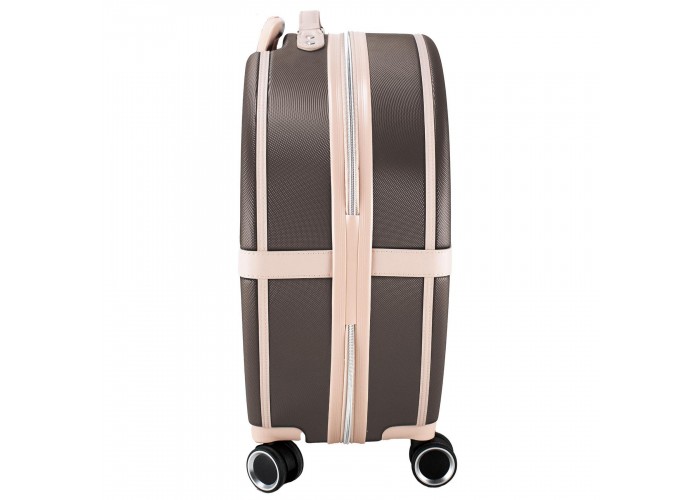 Валіза Semi Line 24" (M) Brown/Pink Cream (T5673-3)