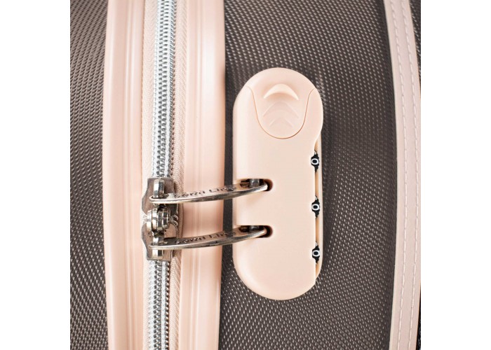 Валіза Semi Line 24" (M) Brown/Pink Cream (T5673-3)