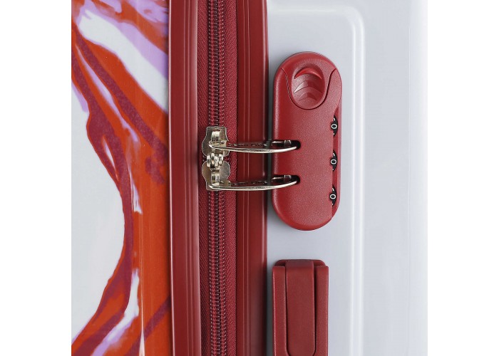 Валіза Semi Line 20" (S) White/Red Print (T5654-1)