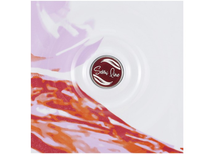 Валіза Semi Line 20" (S) White/Red Print (T5654-1)