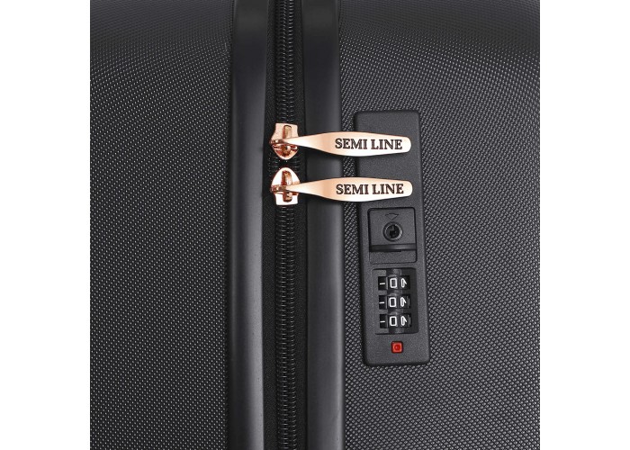 Валіза Semi Line 24" (M) Black (T5718-2)