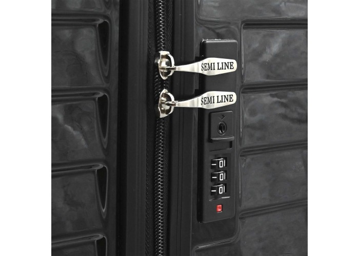 Валіза Semi Line 24" (M) Black (T5765-2)