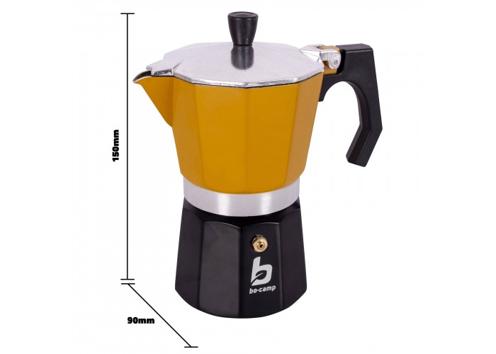 Кавоварка Bo-Camp Hudson 3-cups Yellow/Black (2200518)