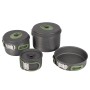 Набір посуду Bo-Camp Explorer 4 Pieces Hard Anodized Grey/Green (2200244)