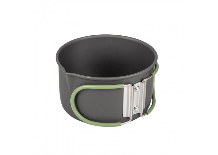 Набір посуду Bo-Camp Explorer 4 Pieces Hard Anodized Grey/Green (2200244)