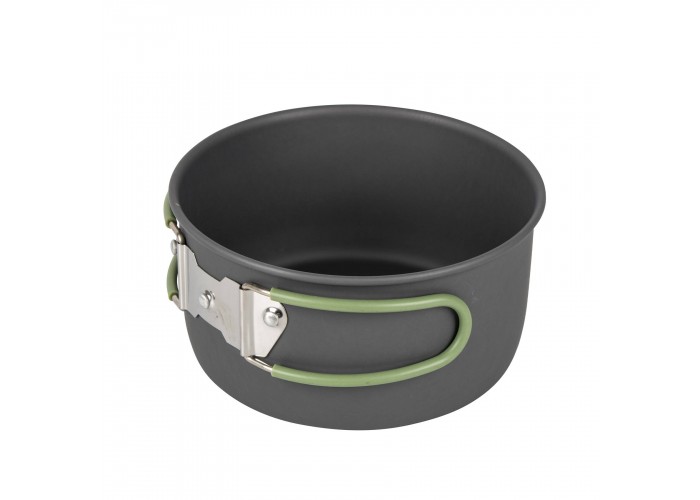 Набір посуду Bo-Camp Explorer 4 Pieces Hard Anodized Grey/Green (2200244)