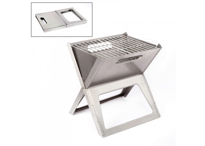 Гриль вугільний Bo-Camp Notebook/Fire Basket Compact Silver (8108347)