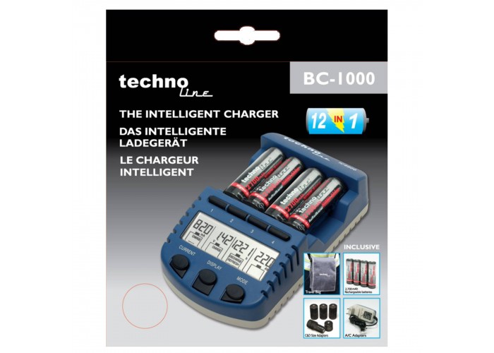 Зарядний пристрій Technoline BC1000 SET + аккумулятори (BC1000)