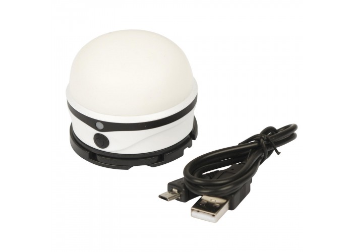 Ліхтар кемпінговий Bo-Camp Kuma Silicone Rechargeable 200 Lumen White/Black (5818808)