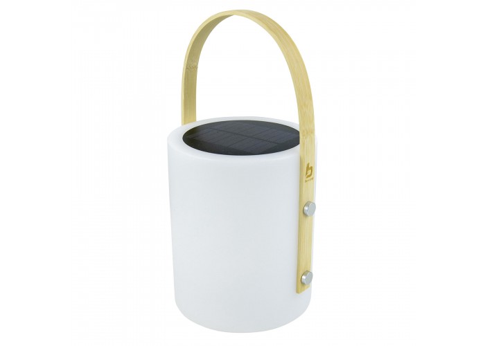 Ліхтар кемпінговий Bo-Camp Longford Solar 150 Lumen Bamboo/White (5818878)