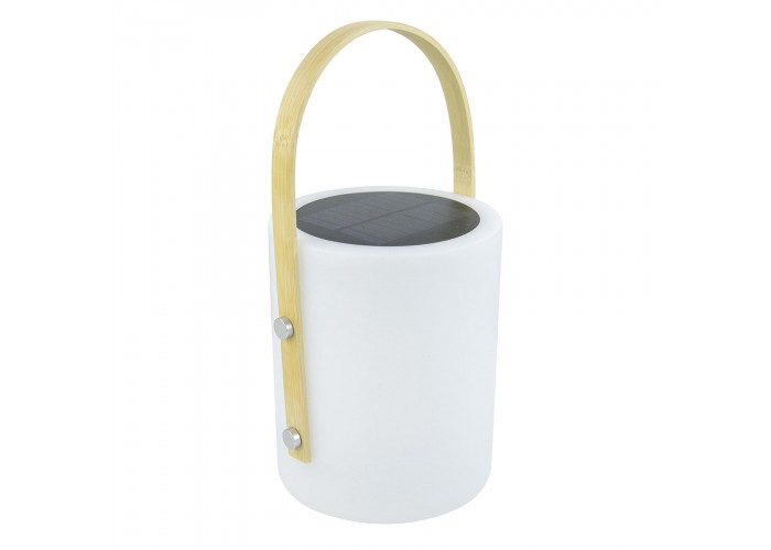 Ліхтар кемпінговий Bo-Camp Longford Solar 150 Lumen Bamboo/White (5818878)