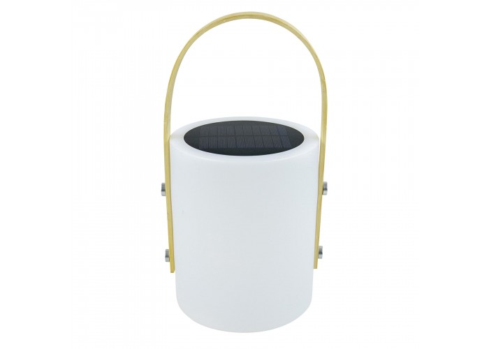 Ліхтар кемпінговий Bo-Camp Longford Solar 150 Lumen Bamboo/White (5818878)