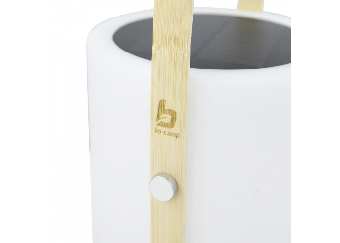 Ліхтар кемпінговий Bo-Camp Longford Solar 150 Lumen Bamboo/White (5818878)