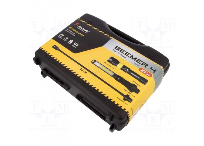 Ліхтар професійний Mactronic Beemer 4 (350 Lm + UV 390 nm) Ultraviolet Focus USB Recharg (PWL0021)