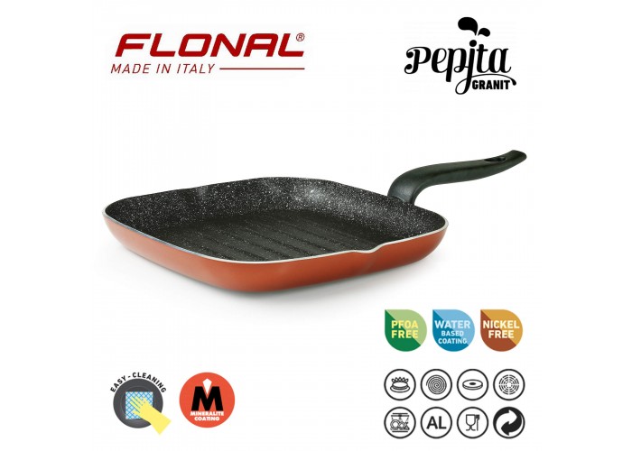 Сковорода-гриль Flonal Pepita Granit 28x28 см (PGFBS2850)