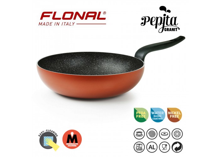 Сковорода ВОК Flonal Pepita Granit 28 см (PGFWO2850)
