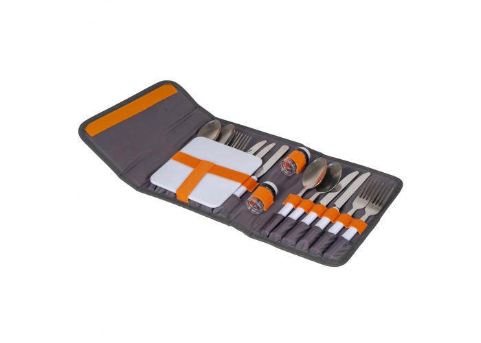 Набір столових приборів Bo-Camp Picnic 16 Pieces 4 Person Grey (7504340)