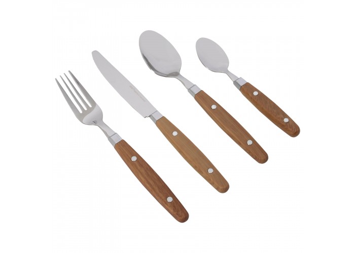 Набір столових приборів Gimex Cutlery Nature 16 Pieces 4 Person Wood (6960904)