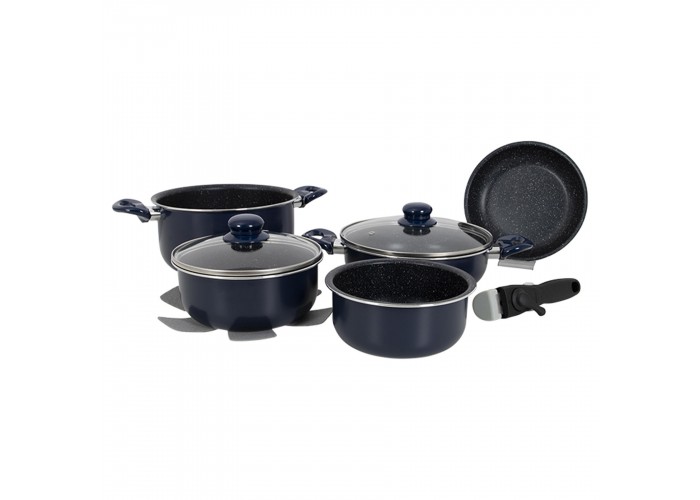 Набір посуду Gimex Cookware Set induction 8 предметів Bule (6977228)