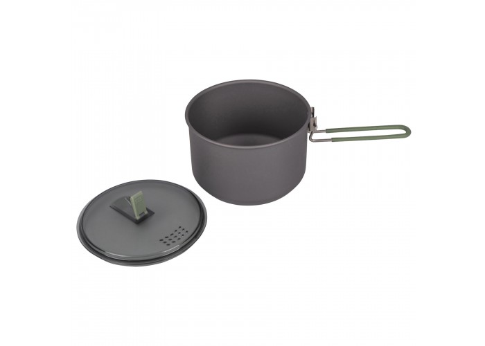 Каструля Bo-Camp Explorer Hard Anodized 1L Grey/Green (2200236)
