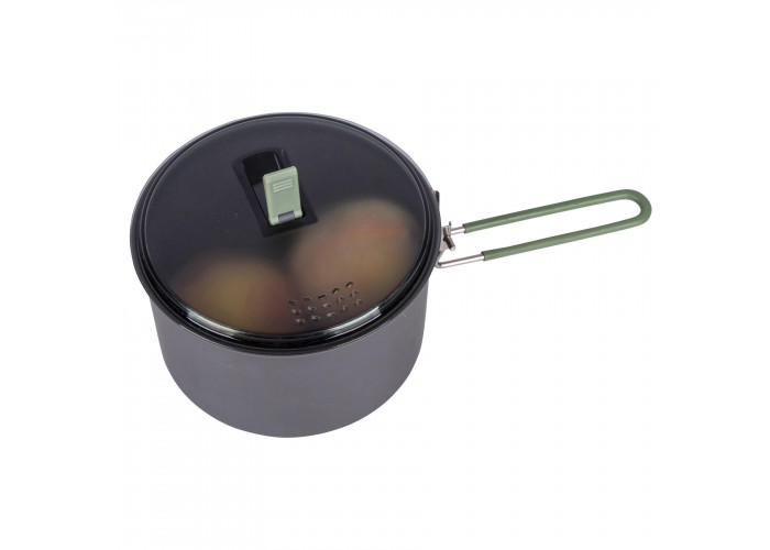 Каструля Bo-Camp Explorer Hard Anodized 1L Grey/Green (2200236)
