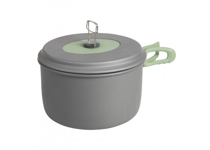 Набір посуду Bo-Camp Explorer XL 4 Pieces Hard Anodized Grey/Green (2200249)