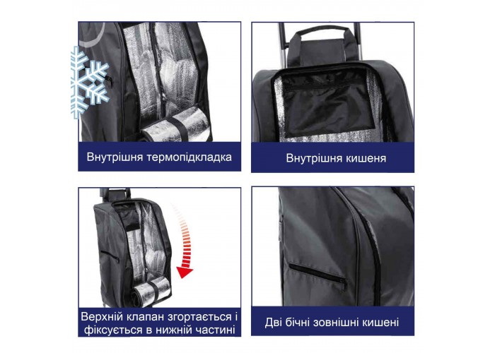 Сумка-візок Casa Si Partner Black (CS93076Y06S)