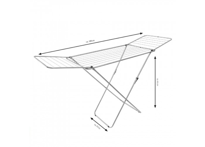 Сушарка для білизни підлогова Casa Si Kolibri 18m Silver (CS42191C06)