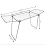 Сушарка для білизни підлогова Casa Si Merkur Pure 18m Silver (CS92235S04C)