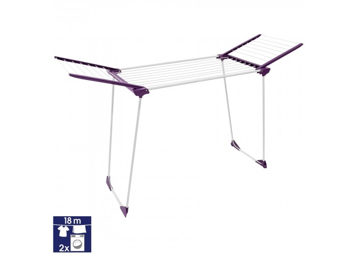 Сушарка для білизни підлогова Casa Si Winner 18m White/Purple (CS92269)