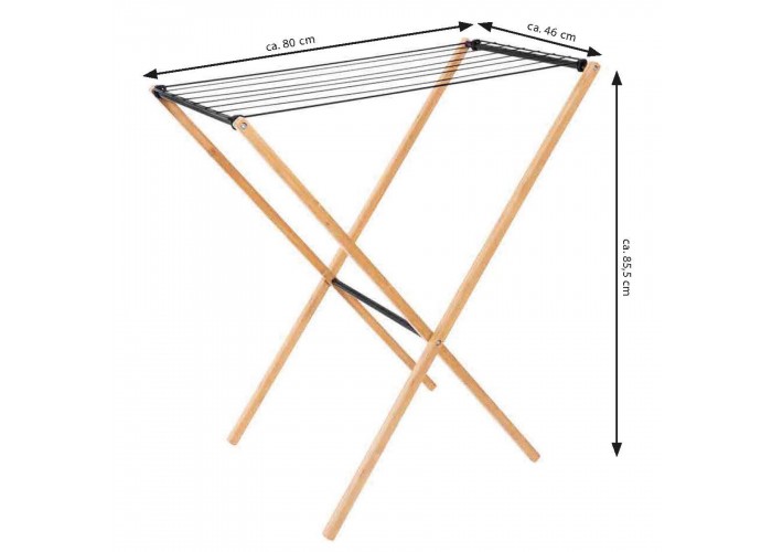 Сушарка для білизни підлогова Casa Si Bamboo Dryer S Braun (CS92303W06)