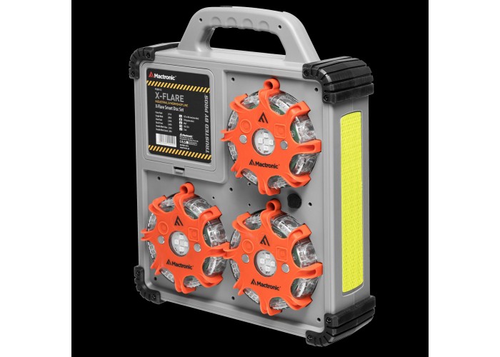 Комплект ліхтарів професійних Mactronic X-Flare (30 Lm) Red/Blue/Amber Recharg 12/220V (PSD0112)
