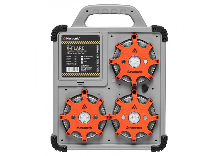Комплект ліхтарів професійних Mactronic X-Flare (30 Lm) Red/Blue/Amber Recharg 12/220V (PSD0112)