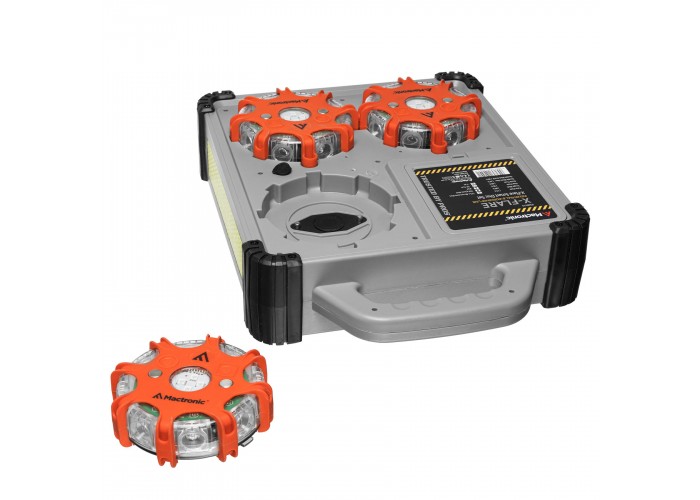 Комплект ліхтарів професійних Mactronic X-Flare (30 Lm) Red/Blue/Amber Recharg 12/220V (PSD0112)