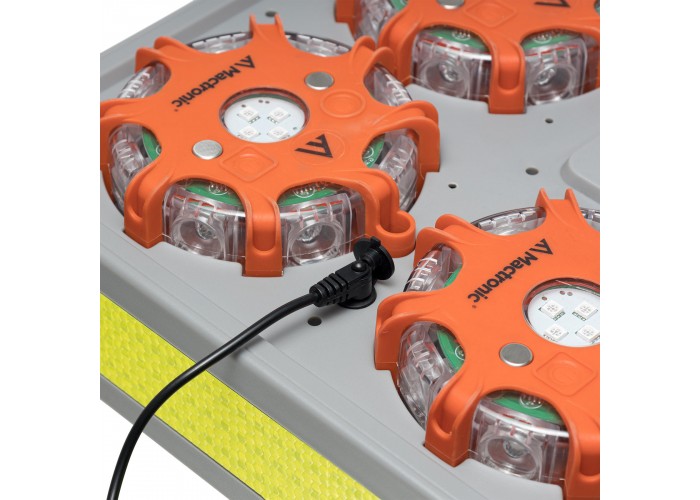 Комплект ліхтарів професійних Mactronic X-Flare (30 Lm) Red/Blue/Amber Recharg 12/220V (PSD0112)
