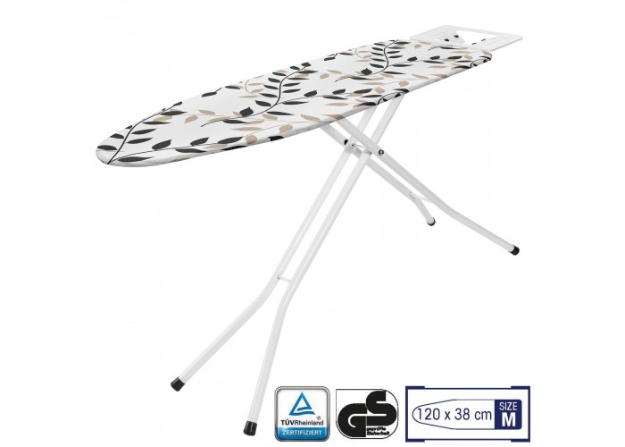 Дошка для прасування Casa Si Superstandard Basic 120x38 White/Black Leaves (CS95150E166)