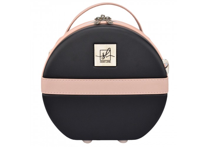 Бьюті-кейс Semi Line 5L Black/Pink Cream (T5671-1)