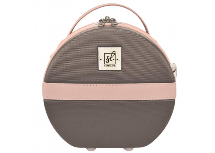 Бьюті-кейс Semi Line 5L Brown/Pink Cream (T5673-1)