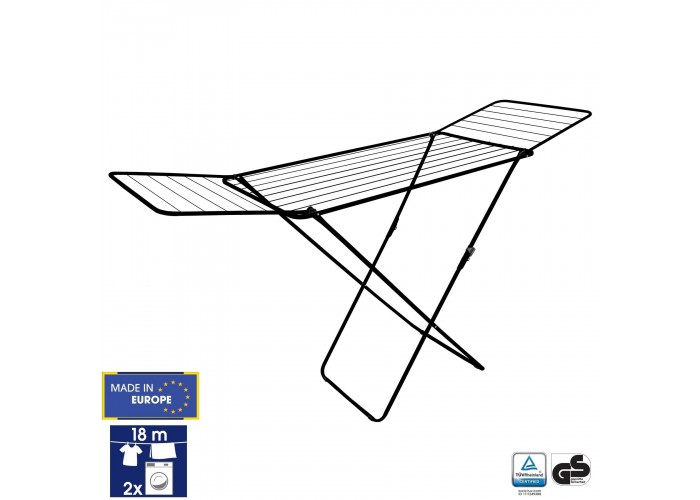 Сушарка для білизни підлогова Casa Si Kolibri 18m Black (CS42191C06E)