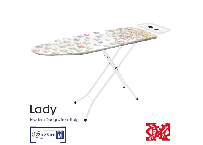 Дошка для прасування Casa Si Lady 122x38 White/Perls (CS93574R267)