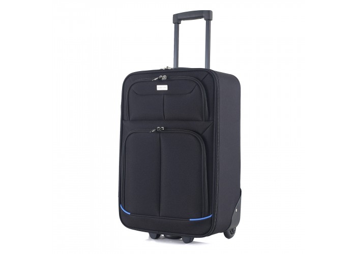 Валіза Semi Line 20" (S) Black/Blue Lines (T5753-1)