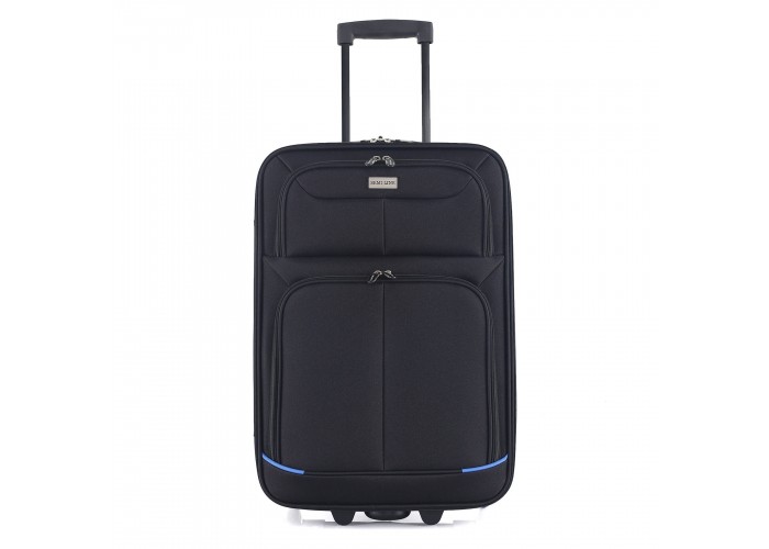 Валіза Semi Line 20" (S) Black/Blue Lines (T5753-1)