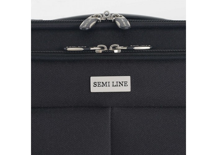 Валіза Semi Line 28" (L) Black/Blue Lines (T5753-3)