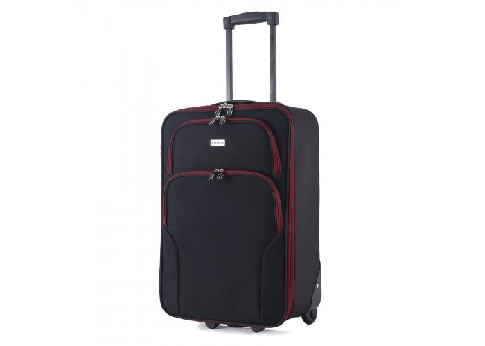 Валіза Semi Line 20" (S) Black/Red Lines (T5680-1)