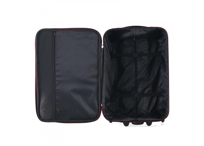 Валіза Semi Line 20" (S) Black/Red Lines (T5680-1)