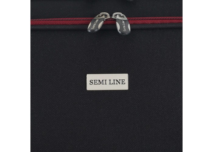 Валіза Semi Line 20" (S) Black/Red Lines (T5680-1)