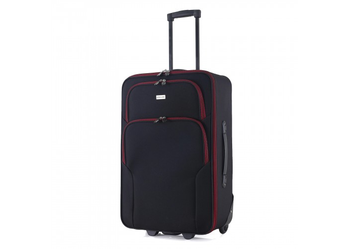 Валіза Semi Line 24" (M) Black/Red Lines (T5680-2)