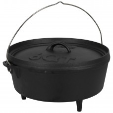 Казан з кришкою Bo-Camp Dutch Oven Cast Iron 31 cm / 5 L Black (2122410)