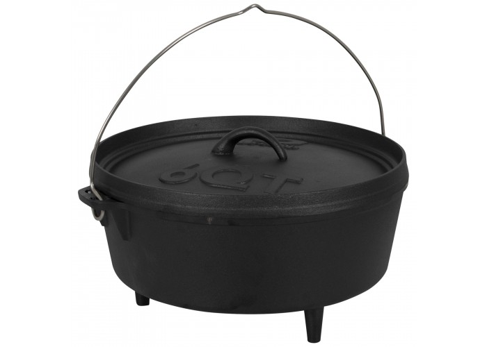 Казан з кришкою Bo-Camp Dutch Oven Cast Iron 31 cm / 5 L Black (2122410)