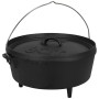 Казан з кришкою Bo-Camp Dutch Oven Cast Iron 31 cm / 5 L Black (2122410)